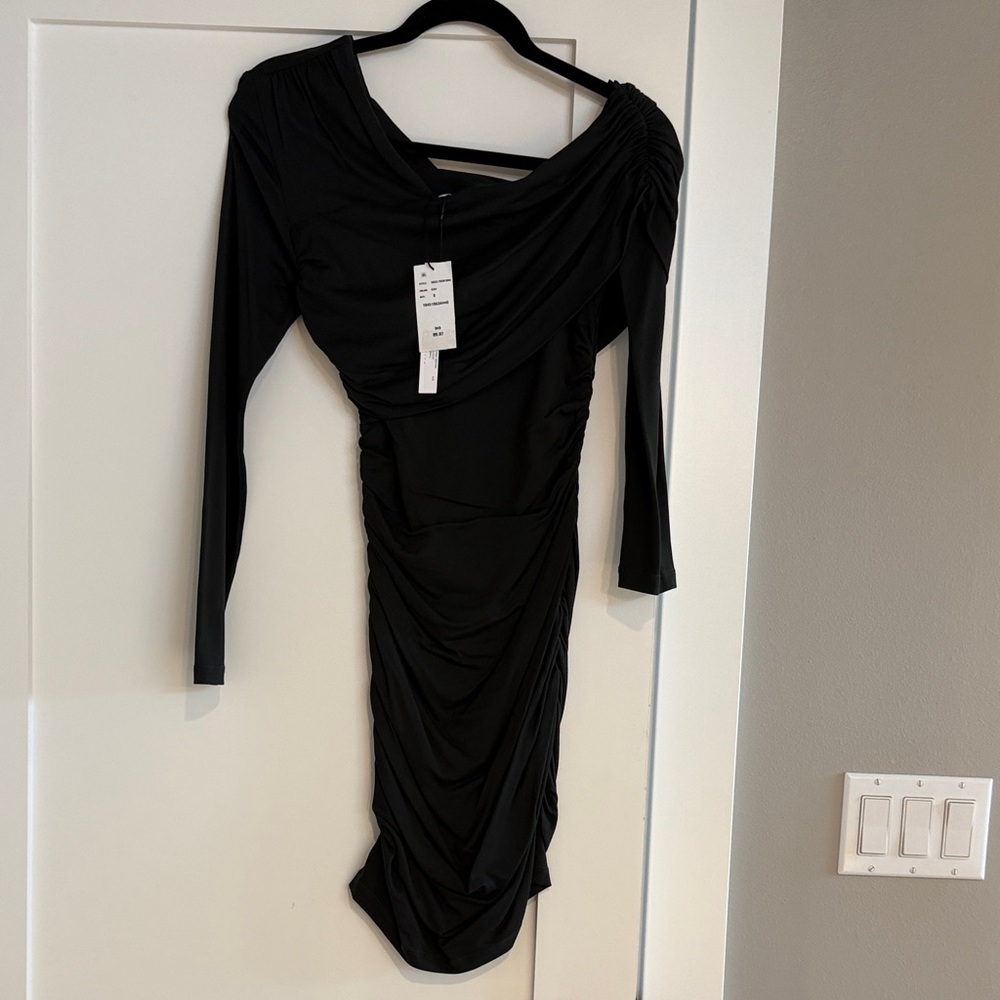 Susana Monaco Elegant Black Long Sleeve Dress